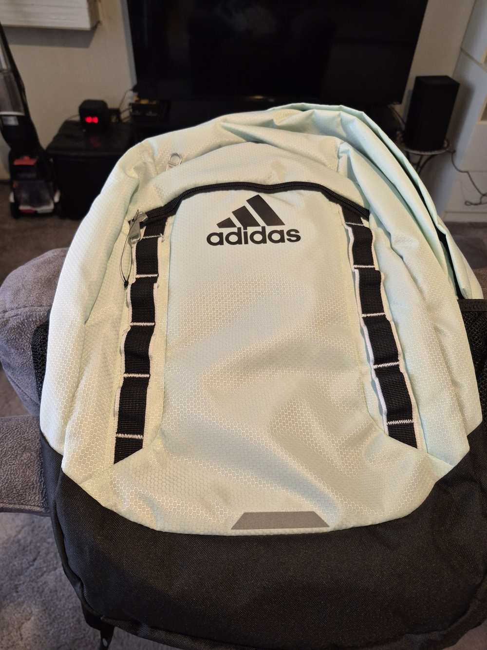 adidas Light Mint and Black Backpack
